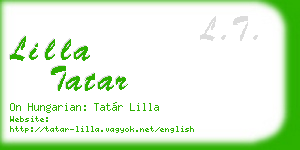 lilla tatar business card
